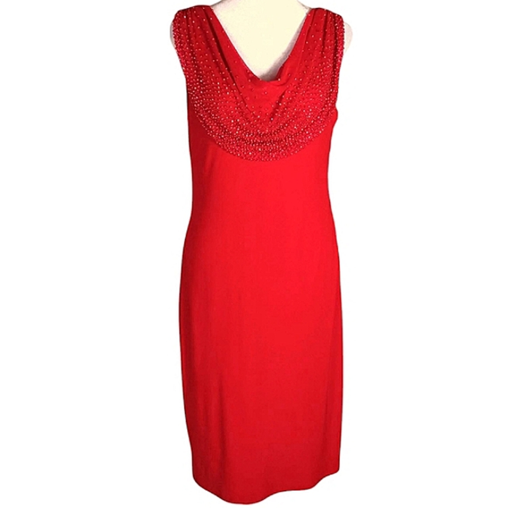 Cachet Red Backless Dress